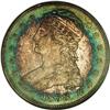 Image 1 : 1838 50C MS64 NGC. Green-gold and ocean-blue bands sur 