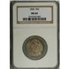 Image 3 : 1838 50C MS64 NGC. Green-gold and ocean-blue bands sur 