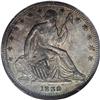 Image 1 : 1839 50C No Drapery AU58 NGC. The 1839 is a much scarc 