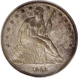 1842-O 50C Small Date, Small Letters XF40 PCGS. WB-101 