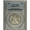 Image 1 : 1842 50C Medium Date, Large Letters MS63 PCGS. Select 