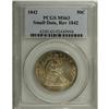 Image 3 : 1842 50C Small Date, Large Letters MS63 PCGS. WB-102. 