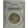 Image 3 : 1847/6 50C VF35 PCGS. FS-004, WB-102. The bottom curve 
