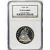 Image 3 : 1868 50C PR65 Cameo NGC. Golden-brown bands adorn the 