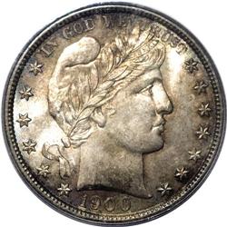 1900 50C MS65 PCGS. The obverse of this sharply define 