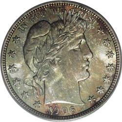 1906 50C MS66 PCGS. Ex: Price. This gorgeous Premium G 