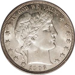 1906-D 50C MS66 PCGS. Lightly gold-toned overall with 