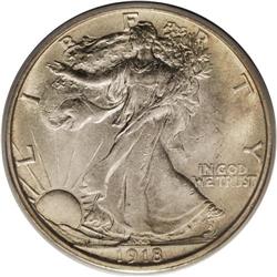 1918-S 50C MS64 PCGS. Bruce Fox (1993) writes that: "L 