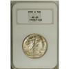 Image 3 : 1935-S 50C MS65 NGC. Sky-blue and tawny-gold shades en 