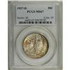 Image 3 : 1937-D 50C MS67 PCGS. Featuring speckled gold, russet, 
