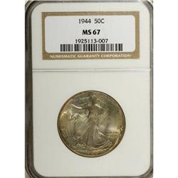 1944 50C MS67 NGC. This is a richly toned Superb Gem w 