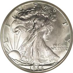 1944-D 50C MS67 NGC. 