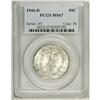 Image 1 : 1944-D 50C MS67 PCGS. This lustrous Superb Gem has an 
