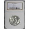 Image 1 : 1946 50C Doubled Die Reverse MS61 NGC. FS-011. Fully b 