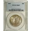 Image 3 : 1947 50C MS67 PCGS. The obverse is beautifully toned s 