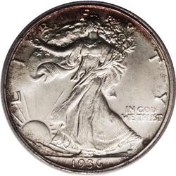 1936 50C PR65 PCGS. A lovely Gem example that exhibits 