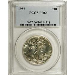 1937 50C PR66 PCGS. Slight haze that thickens to the r 