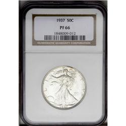 1937 50C PR66 NGC. Fully struck with glassy reflectivi 