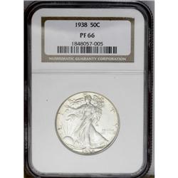 1938 50C PR66 NGC. This well struck and attractive Pre 