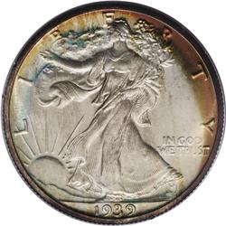 1939 50C PR67 PCGS. Beautiful amber-gold peripheral to 