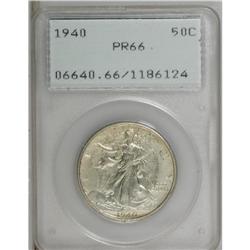 1940 50C PR66 PCGS. Modestly reflective beneath hazy o 