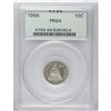 Image 3 : 1866 10C Dime PR64 PCGS. Nicely frosted motifs appear 