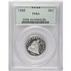 Image 3 : 1866 25C Motto Quarter PR64 PCGS. The white-on-black c 