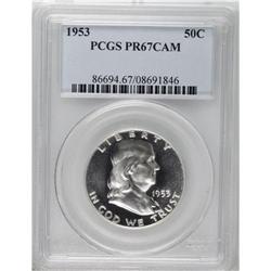 1953 50C PR67 Cameo PCGS. A gleaming Superb Gem, essen 