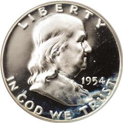 1954 50C PR67 Deep Cameo PCGS. Minor haze at the lower 