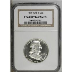 1956 50C Type Two PR69 Ultra Cameo NGC. Light specks o 