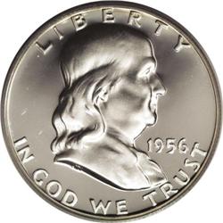 1956 50C Type Two PR69 Deep Cameo PCGS. Remarkable whi 