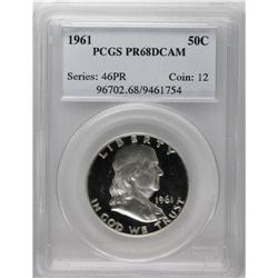 1961 50C PR68 Deep Cameo PCGS. Deeply reflective with 