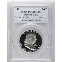 1961 50C PR68 Deep Cameo PCGS. Ex: Hansen Collection. 