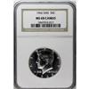 1966 50C SMS MS68 Cameo NGC. A gleaming and essentiall 