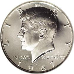 1967 50C SMS MS68 Ultra Cameo NGC. A flashy piece, one 