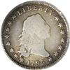 1795 S$1 Flowing Hair, Two Leaves, Silver Plug VG10 PC 