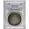 Image 3 : 1795 S$1 Flowing Hair, Two Leaves, Silver Plug VG10 PC 