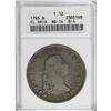 Image 3 : 1795 S$1 Flowing Hair, Two Leaves Fine 12 ANACS. B-4, 