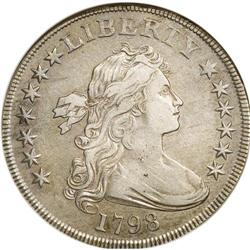 1798 S$1 Large Eagle XF40 NGC. B-4, BB-92, R.5. Die St 