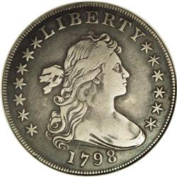 1798 S$1 Large Eagle, Wide Date VF20 ANACS. B-22, BB-1 