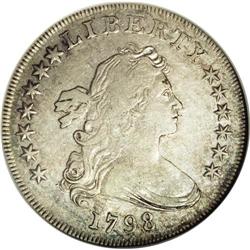 1798 S$1 Large Eagle, Wide Date VF35 NGC. B-19, BB-106 
