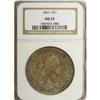 Image 3 : 1801 S$1 AU53 NGC. B-3, BB-213, R.3. Original dove-gra 