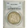 Image 3 : 1842 S$1 MS64 PCGS. Although pigeonholed into common d 