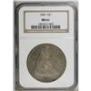 Image 1 : 1843 S$1 MS61 NGC. Suitably struck and softly lustrous 