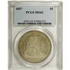Image 3 : 1857 S$1 MS62 PCGS. The fields are distinctly reflecti 