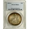 Image 3 : 1876-S T$1 MS64 PCGS. Thin rings of violet, magenta, a 