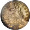 Image 1 : 1877 T$1 MS64 PCGS. Rich sea-green and golden-brown to 