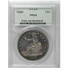 Image 3 : 1880 T$1 PR64 PCGS. This near-Gem proof Trade dollar 
