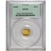 Image 3 : 1849 G$1 Open Wreath MS65 PCGS. The exact mintage for 