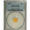 Image 3 : 1849-C G$1 Closed Wreath AU58 PCGS. Variety 2-B, the o 